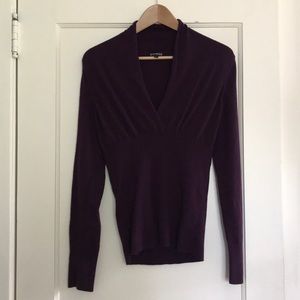 Express long sleeve V Neck Shirt